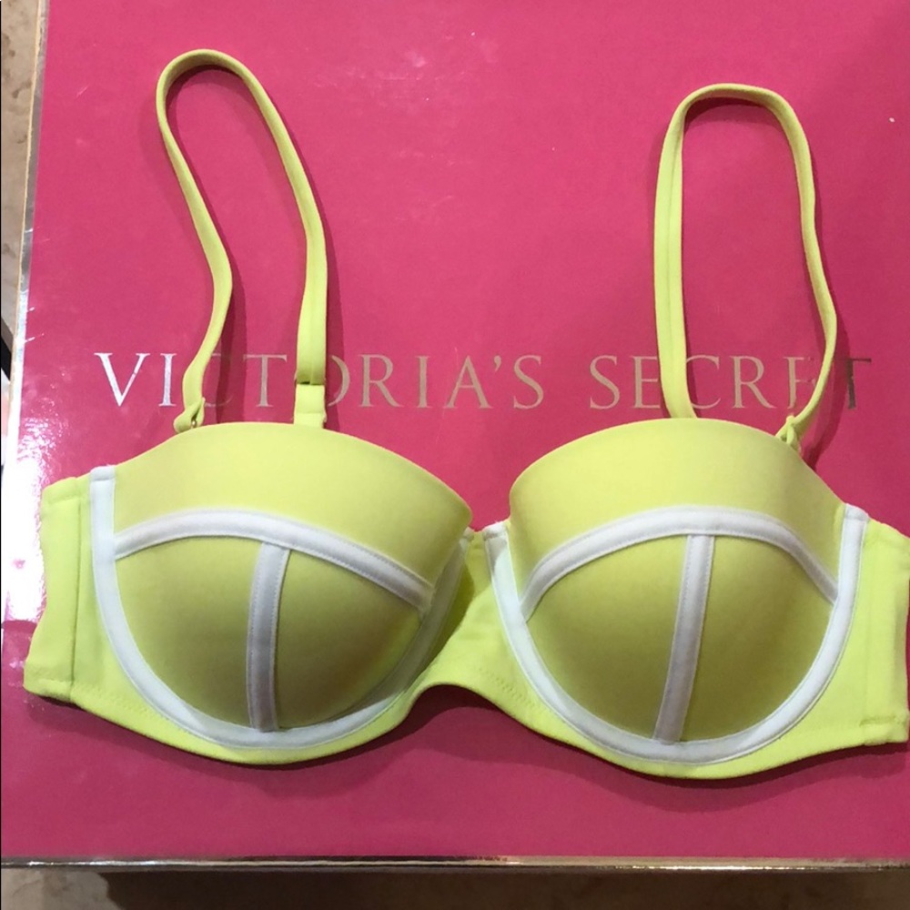 🧨VICTORIA SECRET SWIM /Beach TOP LIME G. SZ  36C